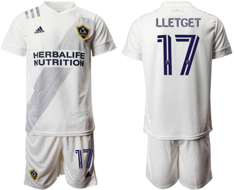 Men 2020-2021 club Los Angeles Galaxy home #17 white Soccer Jerseys